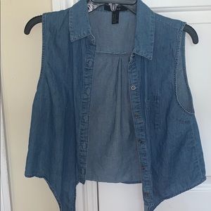 Forever 21 button down tank